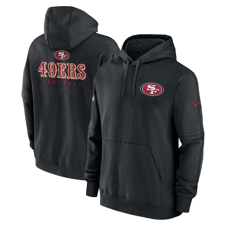 Men 2023 NFL San Francisco 49ers black Sweatshirt style 1